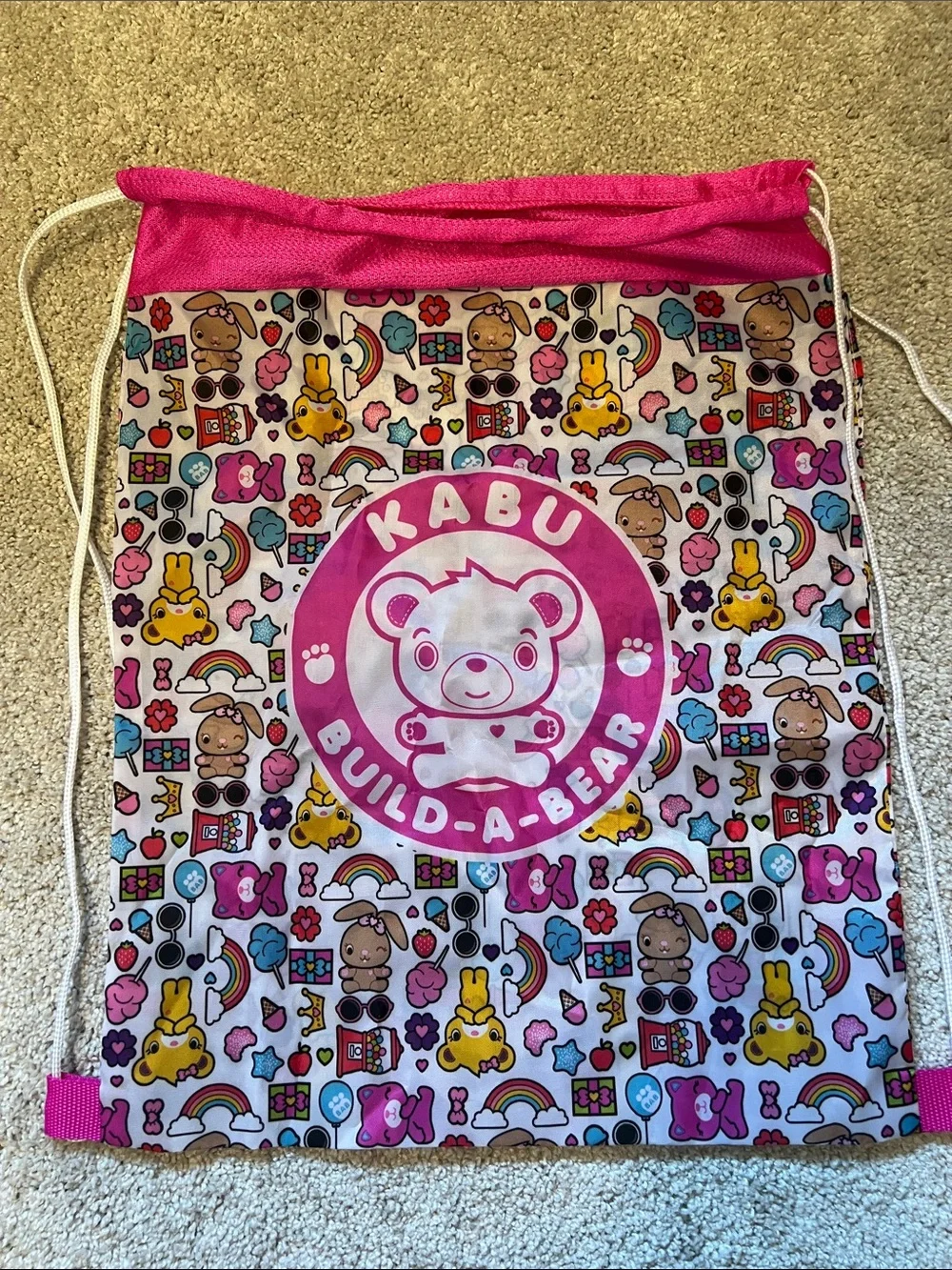 Build-A-Bear Nylon Drawstring Bag